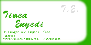 timea enyedi business card