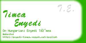 timea enyedi business card